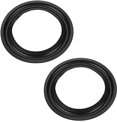 Qcwwy Lautsprecher-Surround-Reparaturteil mit Gummikante für Jbl/Swans Subwoofer, Effektiver Ersatz, Schwarz, Größe 4''/5'' für Lautsprecher-Enthusiasten (4 Zoll)