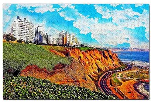Peru Puzzle 1000 Teile Peru Miraflores Lima Puzzlespiel Kunstwerk Reisesouvenir 70x50CM