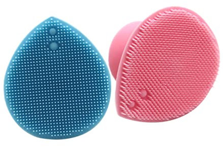 COLLBATH 2stücke Gesichtswaschbürste Mit Kopfhautmassage Für Dusche Sanfte Von Haut Und Poren Effektive Hautpflege Für Glatte Haut