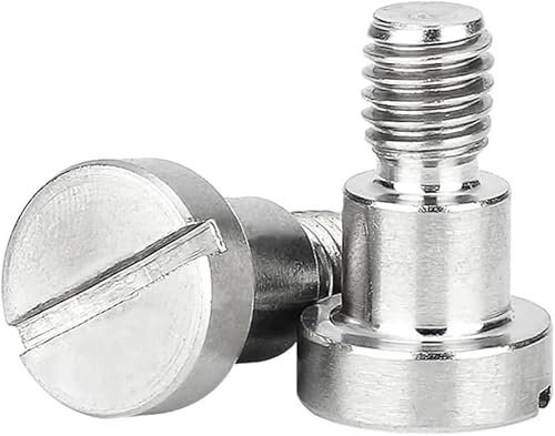 Pernos de rodamiento, pernos de rodamiento,tornillos de metal 10 piezas M5 diámetro 6 mm 304 acero inoxidable tapón ranurado eje posicionado hombro paso tornillo tapón tornillo límite perno de cojinet