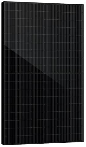 SAKETE Solarmodul 500W – N-Typ Full Black Solarpanel mit Halbzellen-Technologie, geeignet für Balkonkraftwerk, 500W PV Panel 1er