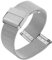 HBGRVCKS Uhrenarmband aus Metallgeflecht, 8–24 mm, for Herren und Damen, universelles Uhrenarmband aus Edelstahl, Ersatzarmband for Quarzuhren oder Smartwatches(Silver,15mm)