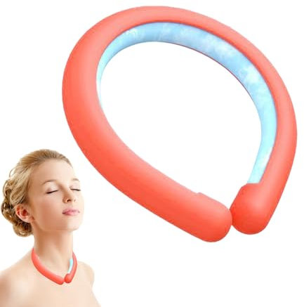 Wearable Cooling Wrap, Reusable Neck Coolers, Cold Gel Ice Pack, Lightweight & Flexible Design, Adjustable Tube Style, Blue Color, Ideal for Summer, Sports, Gym, Cycling, Running