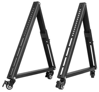 NDXNJFOY 1 par de Soportes móviles for TV con Ruedas for televisores LED, LCD, Planos y curvos de 32 a 55 Pulgadas, con ángulo Ajustable.