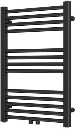 YEAUPE PRO Badheizkörper 700x500 mm Wandmontiert, Handtuchheizkörper Handtuchhalter Handtuchwärmer Handtuchtrockner Heizkörper Flach Bad Handtuchheizung, Schwarz