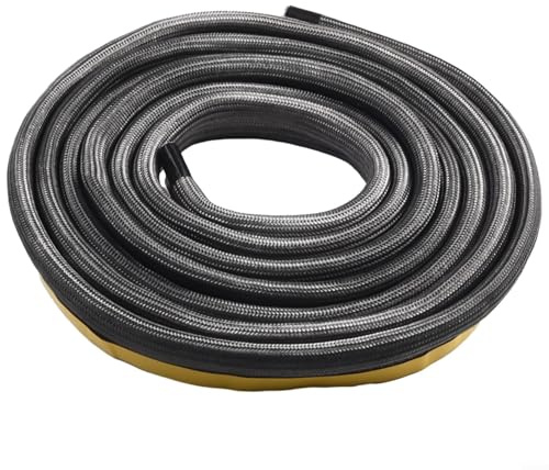 Junta de cuerda para puerta de estufa, hilos de vidrio autoadhesivos, diámetro de 10 mm para estufas, ahumadores, chimeneas, quemadores de leña (3 metros)