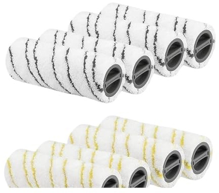 Rouleau De A74X-8Pcs, Compatible For Karcher,Fc7 FC5 FC3D FC3, Rouleaux De Remplacement, 2.055-006.0 Et 2.055-006.0