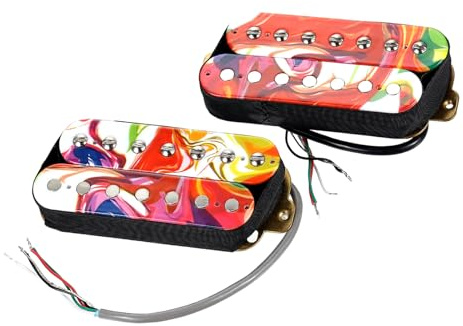 Paquete de 7 cuerdas pastillas adecuadas para la reducción de ruido de guitarra, sonido potente, reduce la retroalimentación para el puente del cuello, mejora la pastilla de guitarra