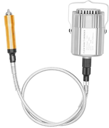 ZHDPYHDD 780W Hanging Grinder Carver Flex Shaft Rotary Tool, Foot Pedal Control, 6mm Chuck, 2200‑2300RPM, UK Plug 220V, for Engraving Polishing Grinding Cutting Metal Wood Jade