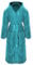 Gräfenstayn® Damen & Herren Kuschelfleece Bademantel mit Kapuze Größe S-XXXL mit Öko-Tex Standard 100 Flanell Fleece (XL, Türkis)