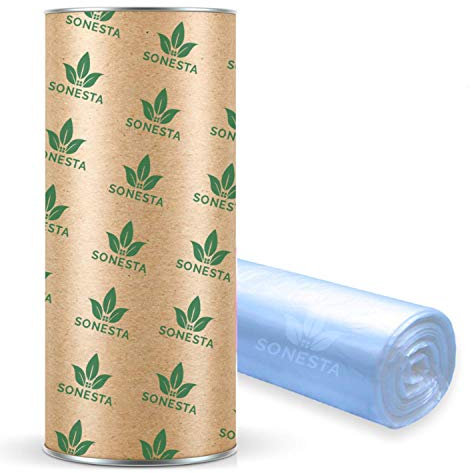 200m. ECO Nappy Bin Refills compatible with Tommee Tippee TEC, Twist & Click, Simplee | compatible with Angelcare | + cardboard for easy refilling | Blue - Flower fragrance