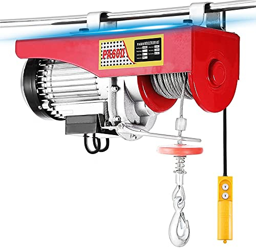 Turefans Flaschenzug Seilwinde ，Winde elektrisch,Vier Modelle: 200 kg - 800 kg, (1050W,300/600KG)