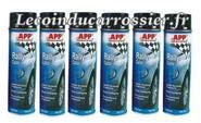 6 bombes à peintures noir brillant, 500ml