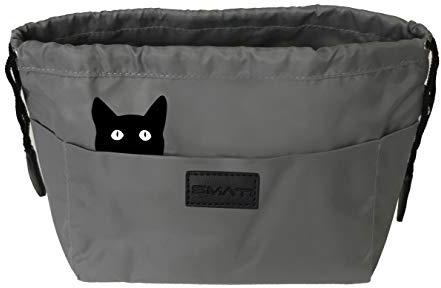 SMATI Taschenorganizer Wasserdicht - 12 Taschen - Praktisch damenhandtaschen - Tasche handtaschen Organizer (Silber Katze)