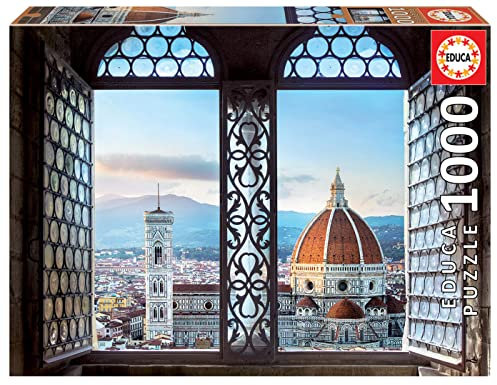 Educa 18460, Sicht auf Florenz, 1000 Teile Puzzle für Erwachsene und Kinder ab 10 Jahren, Toskana, Italien