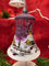 Generisch Maxi Glocke Glas Baumbehang Weihnachtsbaum Christbaum-Schmuck Handarbeit Lauscha, : transparent - brombeer