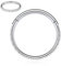 AROWRO Conch Piercing Septum Piercing Nasenpiercing Ring Helix Piercings Tragus Piercing Daith Piercing Rook Piercing Chirurgenstahl Zirkonia Hoop 16g 12mm Silber