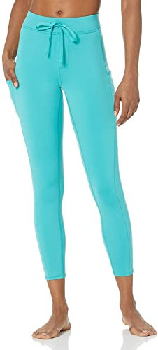 Alo Yoga Damen 7/8 High Waist Checkpoint Leggings, Ozeanblau, X-Klein