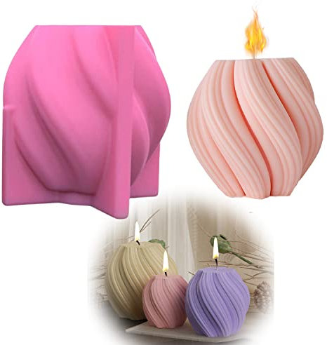 Silikonform Kerzen Kerzenform,Geometrische Kerzen Form Seife Form Duftkerze Form, Silikon Kerzenwachs Formen Zum Gießen,silikonform kerzenhalter for Schokolade Formen Fondant Formen