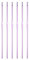 sourcing map 6 Stück Häkelnadel Aluminum Häkelnadel Set Häkelnadeln Set 3mm Stricknadeln Häkelnadel Ersatz Häkelnadeln Stricken Werkzeuge Zubehör für Anfänger DIY Bastelgarn Lila
