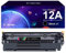 12A (Q2612A) Schwarz Toner Kompatibel für HP 12A Q2612A 2612A Laserjet 1010 1012 1015 1018 1020 1022 1022N 1022NW 3020 3030 3050 3052 3055 M1005 M1319F MFP (1 Schwarz)