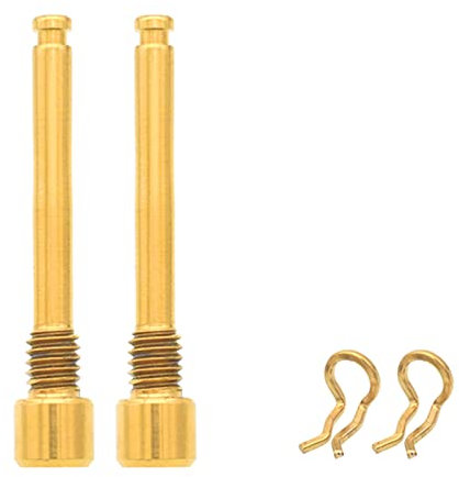 Bicycle Hydraulic Disc Brake Pad Bolts With Circlip Metal Fixing Pin Inserts Caliper Hexagon Screws Retainer Pin Bolts For Bicycle Disc Brake Caliper Bolt Kit Screw And