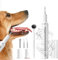 Pet Tooth Brushing Kit, Remover for Teeth Dog, Plaque Remover Safe for Dogs and Cats, 3 Modes, Pet Tooth Cleaner Dental Care Tartar Plaque Remover with LED Light (White)