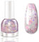 Reflective High Shine Sparkly Pink Nail Varnish - Silver Glitter Based with Pink Paillette - Air Dry Long Lasting Home DIY Nail Art