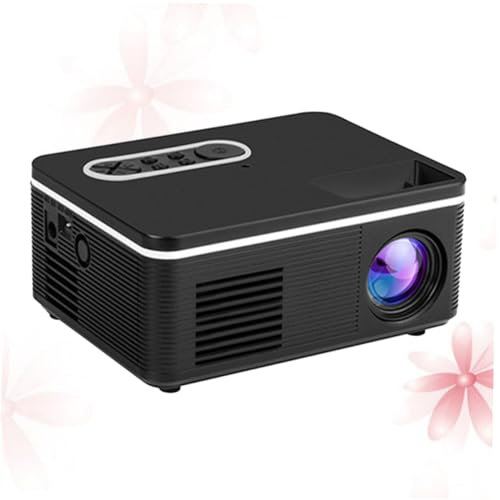 OSALADI proyector de 400 lúmenes Home Cinema Projector proyectores para casa máquina de proyección Reproductor Multimedia doméstico Mini proyector Black