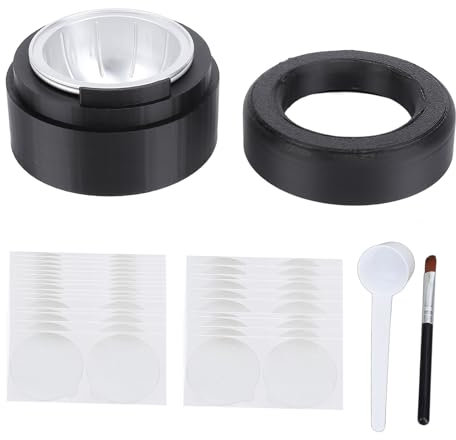 Kit de dosettes réutilisables avec 50 couvercles en aluminium et dosettes de café rechargeables pour capsules de café de 40 à 230 ml
