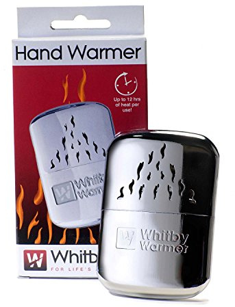 Whitby Re-Useable Flameless Catalytic Hand Warmer with Protective Fleece Bag