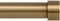 Ivilon Gardinenstange für Vorhänge, Endkappen-Design, 2,5 cm Stange 71,1 bis 121,9 cm, Farbe: Warmgold