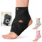 Bracoo Sprunggelenkbandage, Verstellbare Bandage Fußgelenk, Atmungsaktive Knöchelbandage für Plantarfasziitis, Arthritis, Sehnenscheidenentzündung, Knöchelverstauchung, Fersensporn, FS10, Schwarz,L/XL