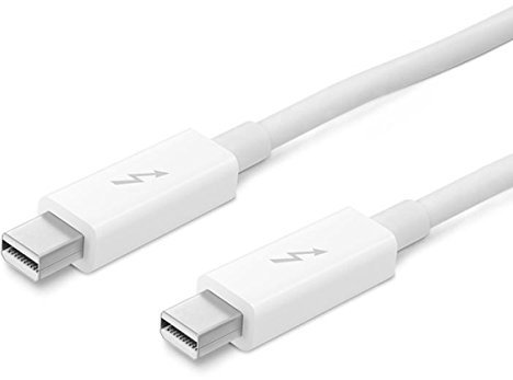 Chenyang Cable de datos de vídeo de 20 Gbps con puerto Thunderbolt 2 a Thunderbolt 2 macho a macho para pantallas Mac 2013 2014 2015 (200cm)