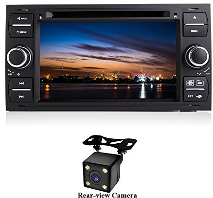 XISEDO Android 7.1 Autoradio 7 Car Radio 2 Din Autonavigation RAM 2G Car Stereo mit DVD Player für Focus(2005-2007), C-Max, S-Max, Ford Fiesta, Connect, Kuga, Fusion, Transit, Galaxy