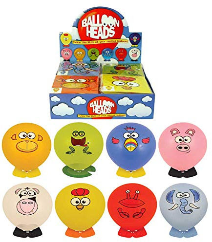 Animal Balloon Heads - DIY Balloon Animals - Party Bag Favour, Pocket Money Toy, Reward Toy Prize, Stocking Filler (1)