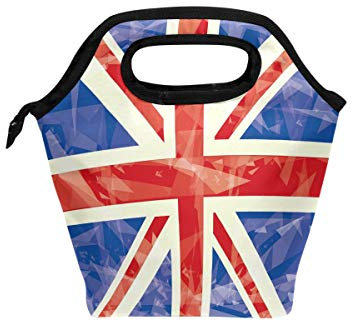 use7 Retro Union Jack Flagge Isolierte Lunch Bag Tasche Cooler Lunchbox für Picknick Schule Frauen Herren