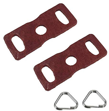HomyWord Protector Cover Pad+Stainless Steel Lug Ring Camera Strap Triangle Split Ring Hook for Fujifilm Lecia Nikon Canon Sony Olympus Pentax Camera (2 Pack)