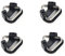 HomyWord Protector Cover Pad+Stainless Steel Lug Ring Camera Strap Triangle Split Ring Hook for Fujifilm Lecia Nikon Canon Sony Olympus Pentax Camera (2 Pack）