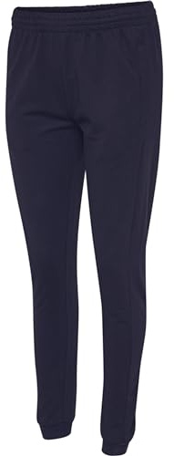 hummel GO Jogginghose Damen Baumwolle - Bequeme Freizeithose aus Sweatstoff - Jogging Sweatpants mit Mittelhoher Taille, Seitentaschen und Dezentem Logo - für Sport und Freizeit
