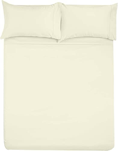 Mikrofaser-Wohnmobil-Bettlaken-Set, 48 x 75 cm, 3/4 Volle-Etagenbett, elfenbeinfarben, für Wohnmobile, Wohnmobile und Reiseanhänger, passend für Matratzen bis 20,3 cm Tiefe