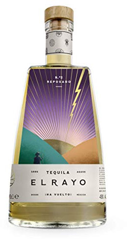 El Rayo Reposado Tequila | 100% Natural Blue Agave | Vegan & Gluten Free | 40% ABV 70cl