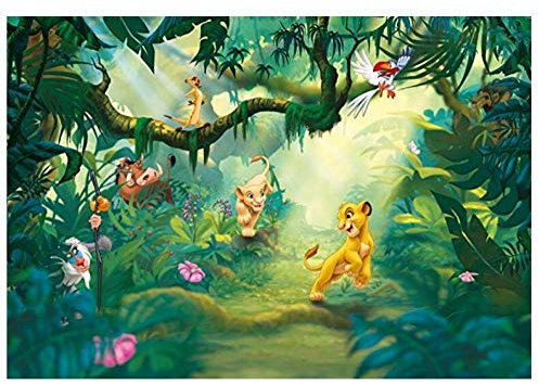 Papier Peint Intissé 3D Peintures Murales 3D Papier Peint Mural Conte De Fées Non Tissé Le Roi Lion Peinture Photo -430 * 300