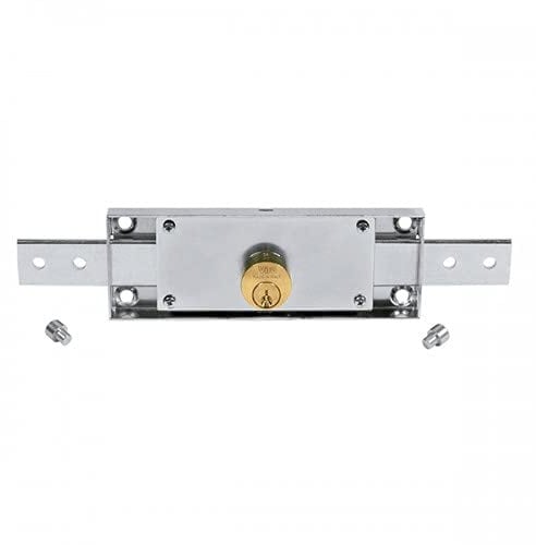 DOJA Industrial | Serrure pour Volet Roulant | Cylindre de Longueur 90 mm | 1 Unité | Verrou Porte, Garage en Acier Galvanisé | pour Serrure Porte, Bloque Porte, Porte de Garage Enroulable
