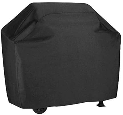 Grill Abdeckung wasserdichte Grill-Gasgrillabdeckung UCARE Large 210D Outdoor Gas Holzkohlegrill Gill Protector Abdeckung von Weber Brinkmann Char Broil Black (L 145 * 61 * 117cm)