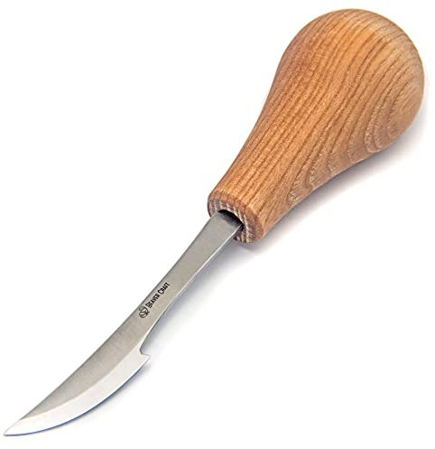 BeaverCraft Coltello per intaglio del legno C17P Strumenti per intagliare Coltello da intaglio Lavorazione del legno Acciaio al carbonio Scalpello da palma