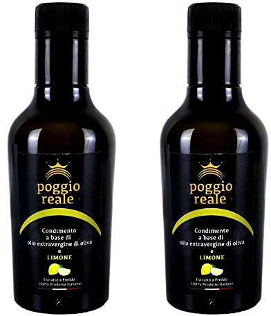 Poggio Reale Condimento Olio Extravergine di Oliva Limone 2 da Litri 0,250