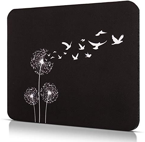Tapis de Souris Gamer Tapis Souris Mouse Pad 24 x 20 cm Antidérapante, Noir