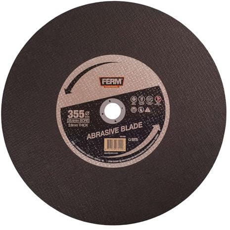 FERM Disco da taglio 355x2,8x25,4mm acciaio inossidabile per troncatrice professionale