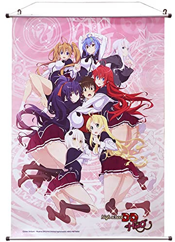 SAKAMI Highschool DXD Wallscroll Group Wallscroll Stoff-Poster 60x86cm Wandbild auf Stoff, offiziell lizensiert Merchandise